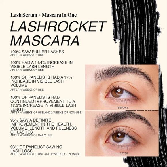 Freck Beauty Lashrocket Mascara With Lash Enhancinf Peptides - Picture 3 of 11